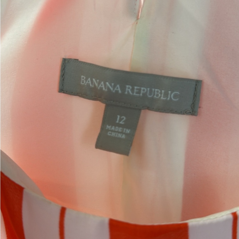 Banana Republic orange and white cami
